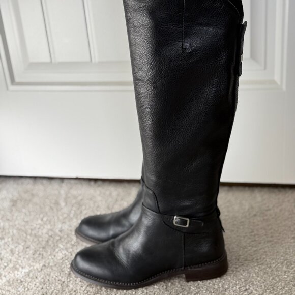 Women's Franco Sarto Haylie Over The Knee Equestrian Style Boot Black - 6.5 - Picture 4 of 10